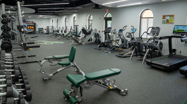 View of gym equipment in the fitness center