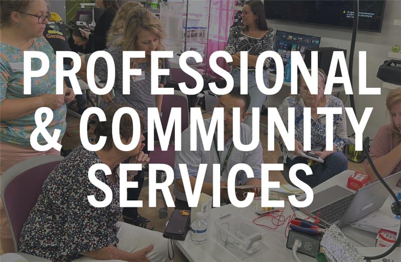 Services - adults sitting around a table