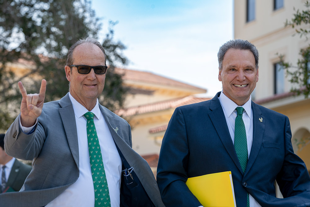 Dr. Kemker and President Limayem