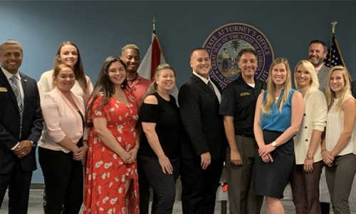 Students, faculty and staff visit the State Attorney’s Office for the 12th Judicial Circuit.