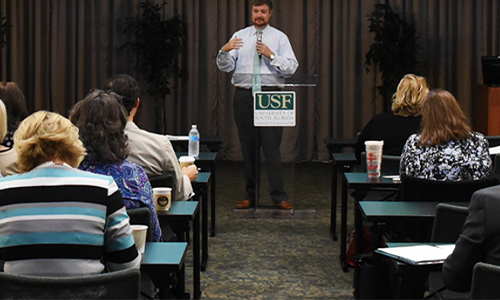 Casey Welch, director of USFSM’s Institute for Public Policy and Leadership