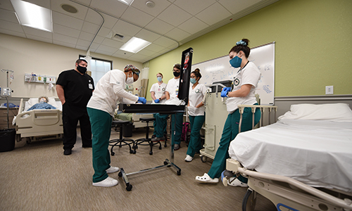 The nursing simulation lab at the USF Sarasota-Manatee campus