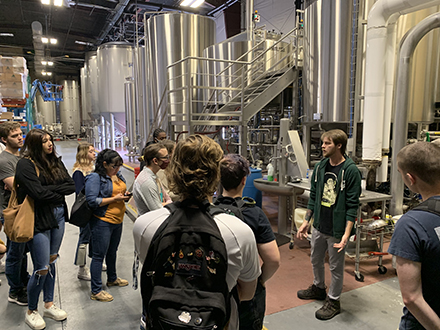 Beer Science students visit Coppertail Brewing