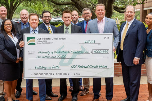 USF Federal Credit Union presenting $1 Million gift to USF Foundation