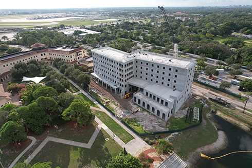 Student center and residence hall