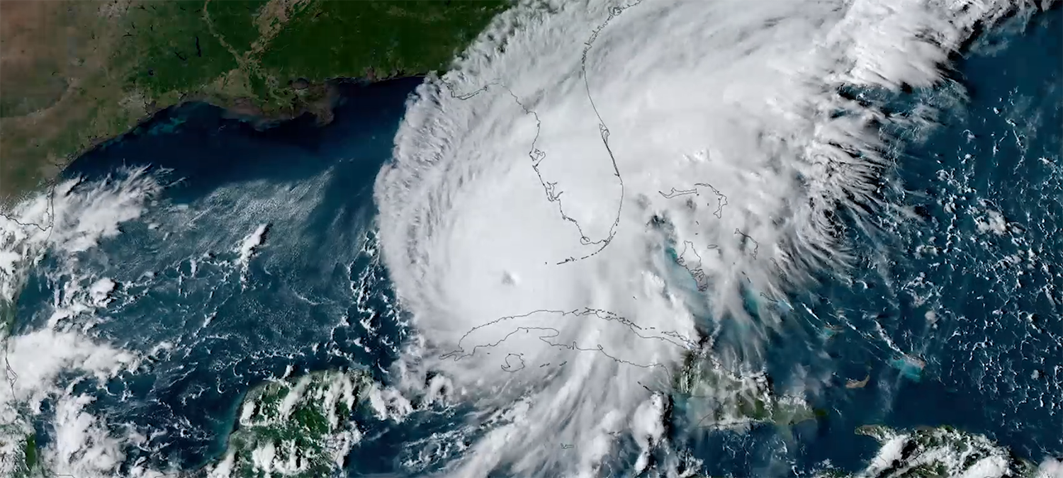 Hurricane Ian approaches southwest Florida in September 2022. (Photo by NOAA)