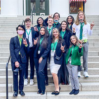 Students at US Capitol