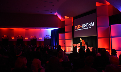 TEDxUSFSM stage