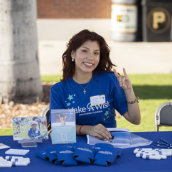 student posing for a picture